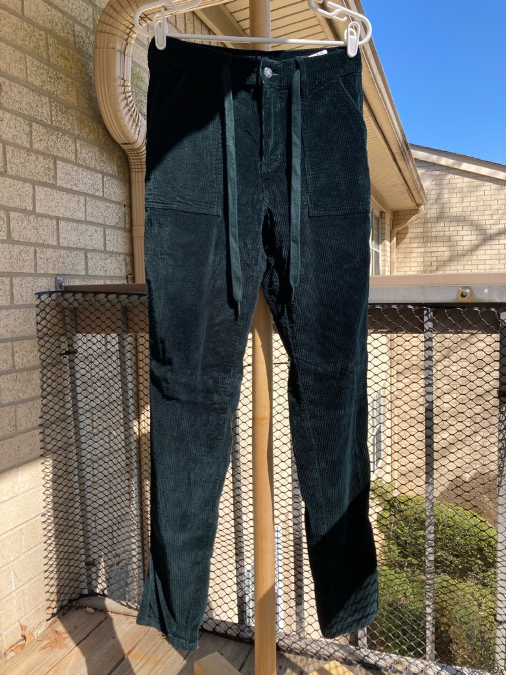 Judy Blue Green Corduroy Jogger Cotton Jeans Size 5 27 - Picture 4 of 17
